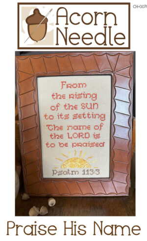 Praise His Name Cross Stitch Pattern